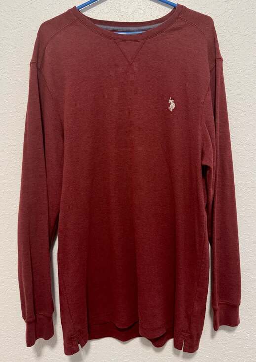U.S. Polo Assn. Other - U.S. Polo Assn. Men's Long Sleeve Waffle Knit Thermal Crew Neck Shirt